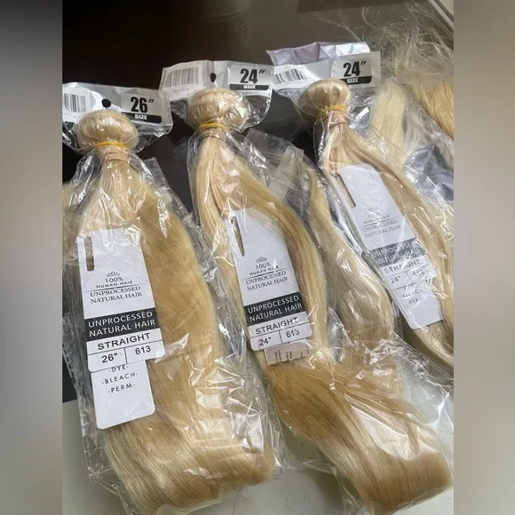 613 human hair bundle set